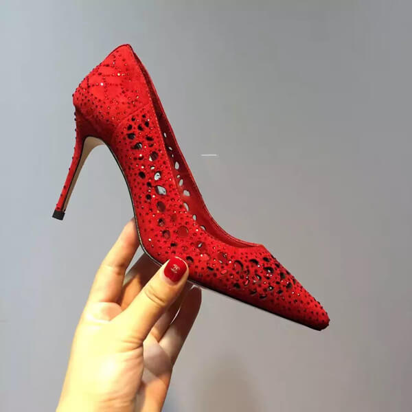 16AW ジミーチュウスーパーコピー Jimmy Choo★ROMY 60 Red ROMY60TEK